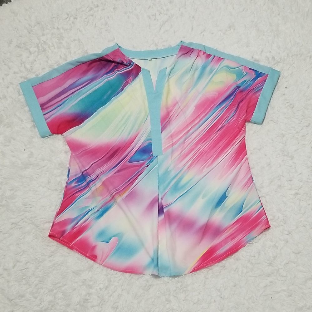 Multicolored Blouse Sz XL